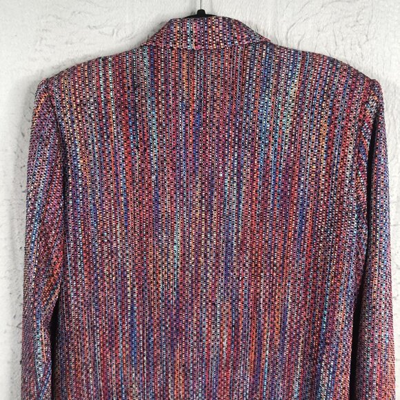 Taboh Blazer Womens Small Silk Textured Woven Single Button Jacket Made in USA - Picture 12 of 15